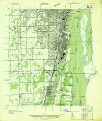 Download a high-resolution, GPS-compatible USGS topo map for Wyandotte, MI (1936 edition)