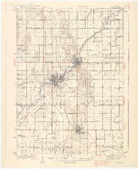 preview thumbnail of historical topo map of Alma, MI in 1938