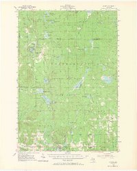1955 Map of Presque Isle County, MI, 1968 Print