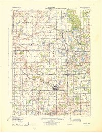 Download a high-resolution, GPS-compatible USGS topo map for Bangor, MI (1943 edition)