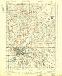 1918 Map of Battle Creek, 1932 Print