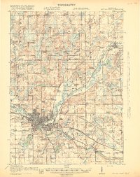 1918 Map of Battle Creek