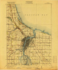 1916 Map of Bay City