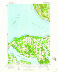 Download a high-resolution, GPS-compatible USGS topo map for Bayshore, MI (1959 edition)