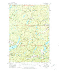 preview thumbnail of historical topo map of Iron County, MI in 1956
