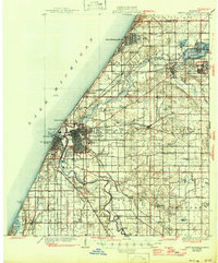 1930 Map of Benton Harbor, 1946 Print