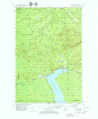 1956 Map of Bergland, MI, 1979 Print