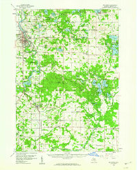 1958 Map of Big Rapids, 1960 Print