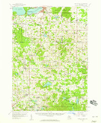 preview thumbnail of historical topo map of Osceola County, MI in 1957