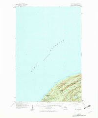 preview thumbnail of historical topo map of Ontonagon County, MI in 1956