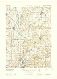 1943 Map of Cedar Springs, MI
