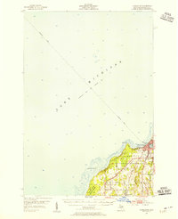 1954 Map of Charlevoix, 1955 Print