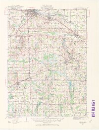 1926 Map of Corunna, 1971 Print