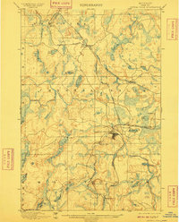 1899 Map of Iron County, WI, 1910 Print