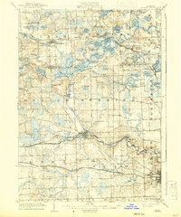 1906 Map of Dexter, 1941 Print