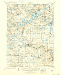 1906 Map of Dexter, 1950 Print
