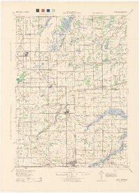 1943 Map of Elsie, MI, 1944 Print