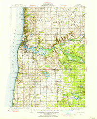 Download a high-resolution, GPS-compatible USGS topo map for Fennville, MI (1955 edition)