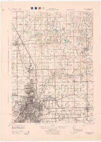 1943 Map of Flint, 1944 Print