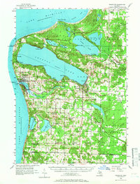 Download a high-resolution, GPS-compatible USGS topo map for Frankfort, MI (1966 edition)