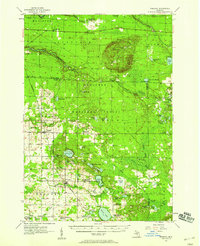 preview thumbnail of historical topo map of Mason County, MI in 1957