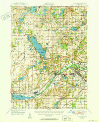 Download a high-resolution, GPS-compatible USGS topo map for Galesburg, MI (1950 edition)