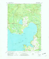 Download a high-resolution, GPS-compatible USGS topo map for Garden, MI (1982 edition)