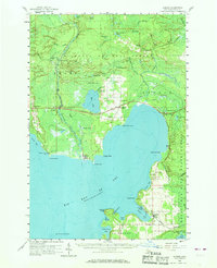 Download a high-resolution, GPS-compatible USGS topo map for Garden, MI (1968 edition)