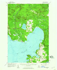 Download a high-resolution, GPS-compatible USGS topo map for Garden, MI (1959 edition)