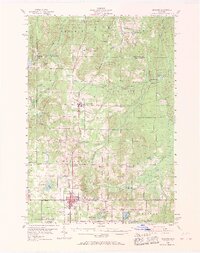 1954 Map of Gaylord, 1969 Print