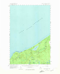 Download a high-resolution, GPS-compatible USGS topo map for Grand Portal Point, MI (1974 edition)