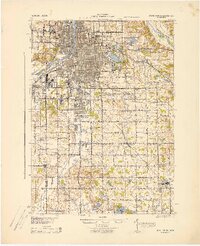 preview thumbnail of historical topo map of Grand Rapids, MI in 1943