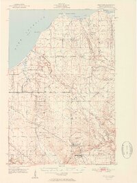 1951 Map of Ontonagon County, MI
