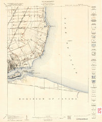 1905 Map of Grosse Pointe, 1915 Print