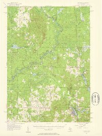 1957 Map of Harrison, 1958 Print