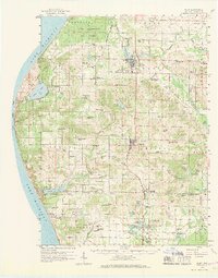 preview thumbnail of historical topo map of Hart, Oceana County, MI in 1959