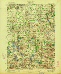1922 Map of Holly, MI