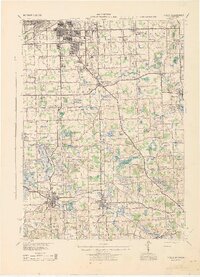 preview thumbnail of historical topo map of Holly, MI in 1943
