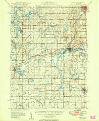 Download a high-resolution, GPS-compatible USGS topo map for Homer, MI (1949 edition)