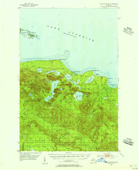 Download a high-resolution, GPS-compatible USGS topo map for Huron Mountain, MI (1956 edition)