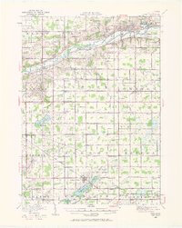 1916 Map of Eaton County, MI, 1972 Print