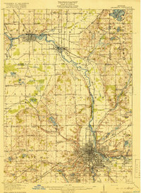 1918 Map of Kalamazoo