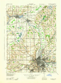 1943 Map of Kalamazoo