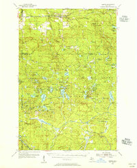preview thumbnail of historical topo map of Iron County, MI in 1954