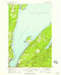 Download a high-resolution, GPS-compatible USGS topo map for Keweenaw Bay, MI (1958 edition)