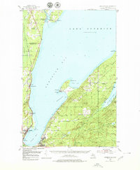 Download a high-resolution, GPS-compatible USGS topo map for Keweenaw Bay, MI (1979 edition)