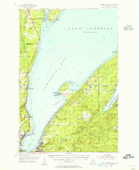 Download a high-resolution, GPS-compatible USGS topo map for Keweenaw Bay, MI (1956 edition)