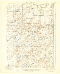 1928 Map of Laingsburg, MI