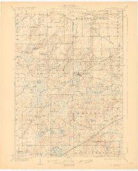 1928 Map of Laingsburg, MI