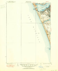 1936 Map of Lake Harbor, 1950 Print